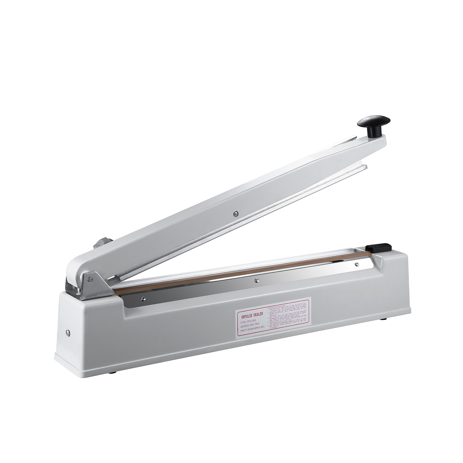 PFS-400C-5MM Foot Operation Foot Pedal Heating Sealer / Vertical Aluminum Foot Pedal Sealer Heat Plaachine