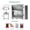 เครื่องบรรจุสูญญากาศแบบหอการค้าแนวตั้ง DZL-600