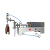 SLF- Riempitrice semiautomatica per liquidi (olio/bevanda/shampoo) con sistema pneumatico a controllo pneumatico in acciaio inossidabile