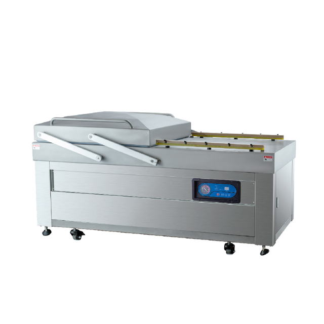 M&aacute;quina seladora a v&aacute;cuo de embalagem a v&aacute;cuo plana DZQ 700 / 2SA para c&acirc;mara dupla de alimentos autom&aacute;tica