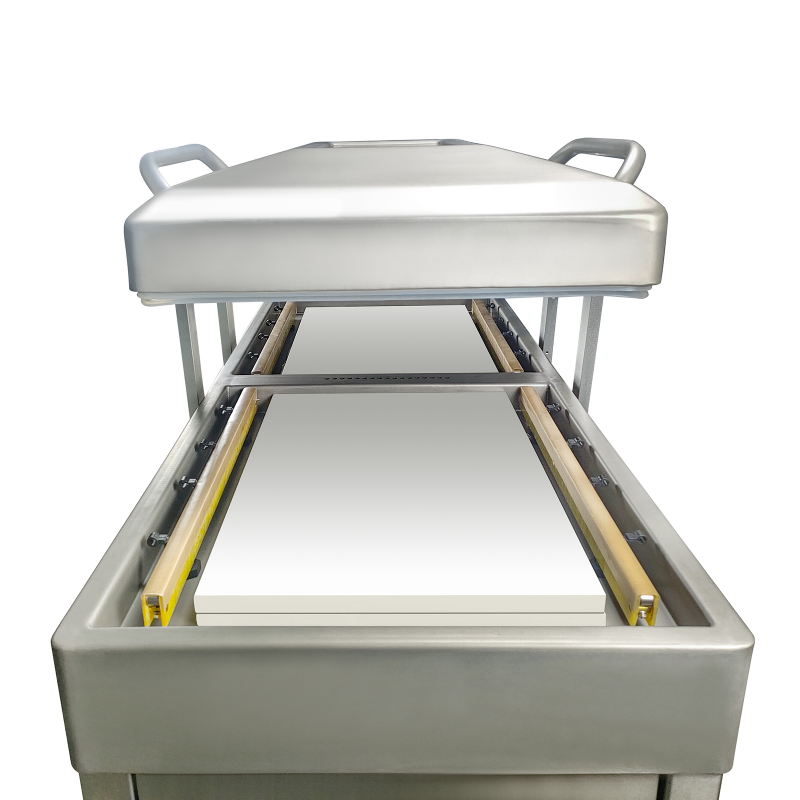 DZQ 700/2SA Keks-Vakuumverpackungsmaschine f&uuml;r Lebensmittel, automatische Doppelkammer-Vakuumiermaschine