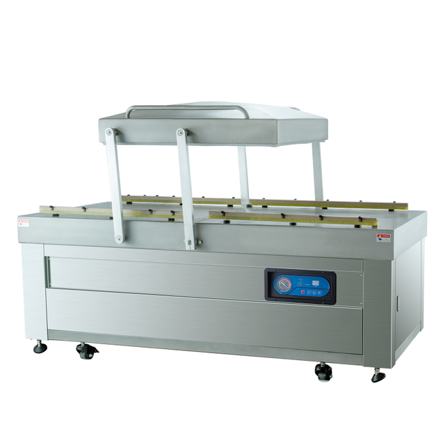 DZQ 850/2SA Плоска вакуумна камера Двокамерна вакуумна пакувальна машина Комерційна вакуумна машина для запаювання м’яса