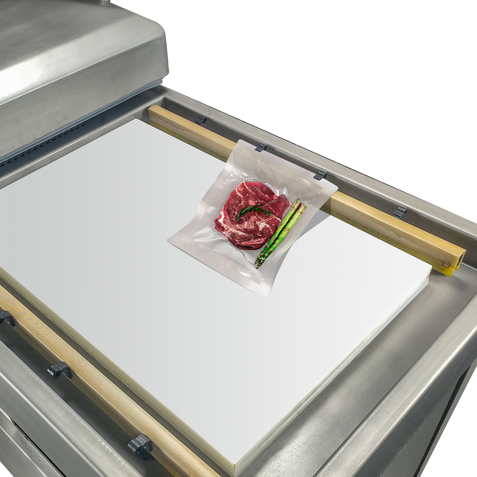 DZQ 700/2SA Keks-Vakuumverpackungsmaschine f&uuml;r Lebensmittel, automatische Doppelkammer-Vakuumiermaschine