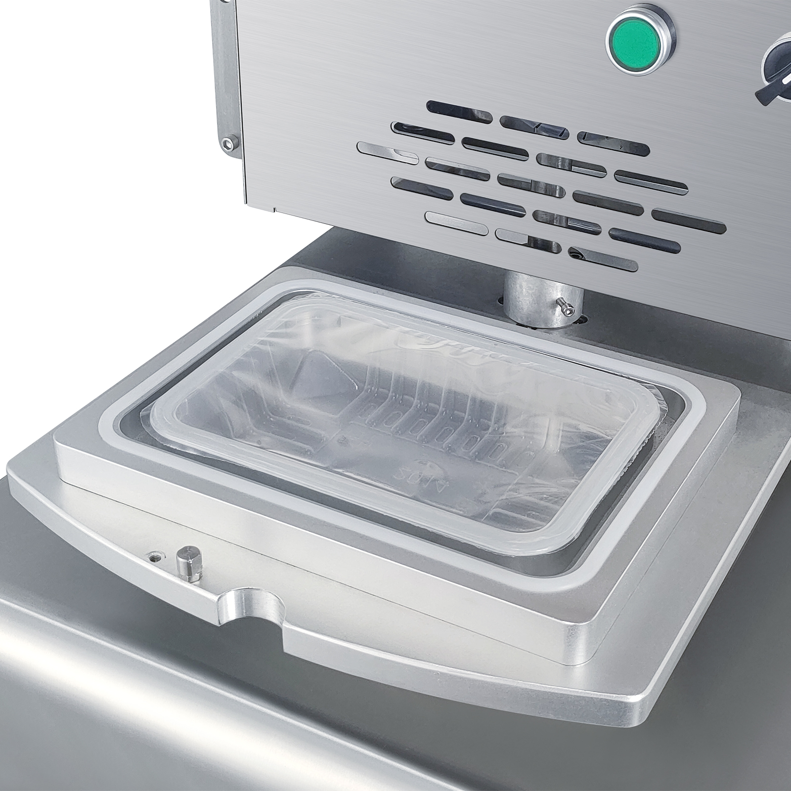 DF-370 Commercial Manual Sealing Machine｜Takeout Box Continuous Film Wrapper｜Freshness-Lock Packaging Equipment para sa Deli Foods